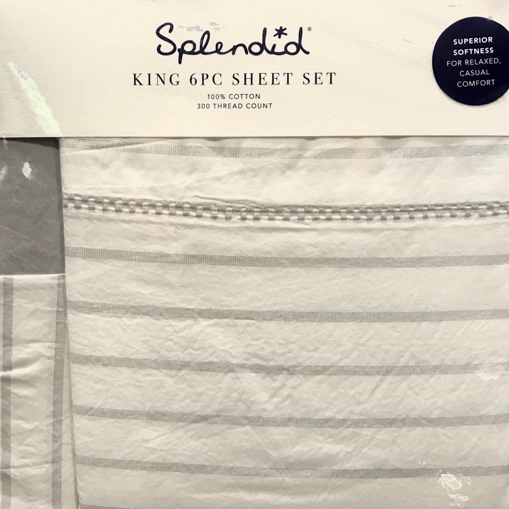 Splendid Percale 100% cotton King size sheet set